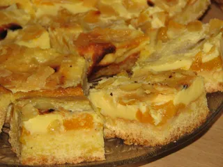 Kruche ciasto z brzoskwiniami i słodką masą mleczną - 2