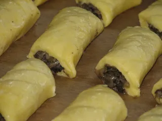 Kruche paszteciki z pieczarkami - 16