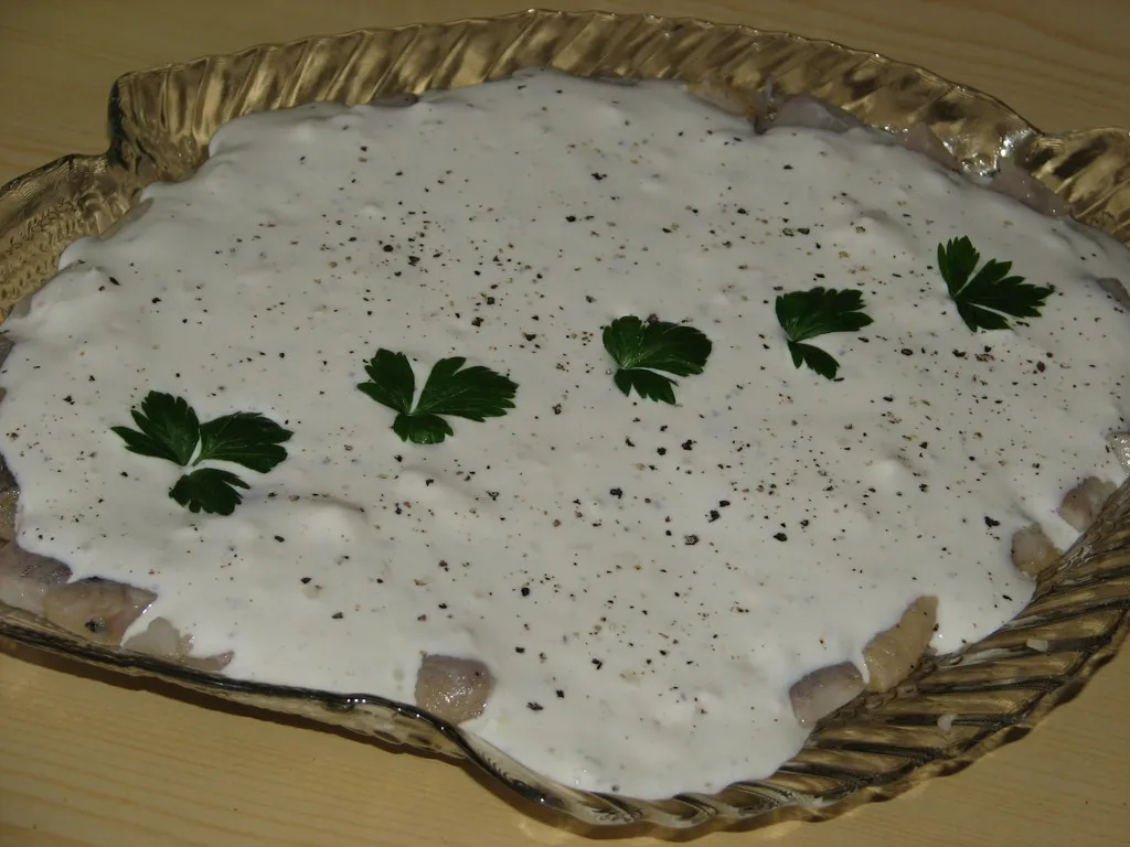 Śledzie z czosnkiem
