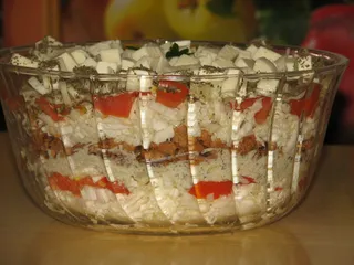 Sałatka z kapusty pekińskiej, mielonego mięsa i mozzarelli - 2