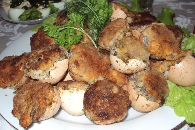 Pieczarki w skorupce