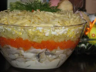 Śledzie w pierzynce - 1