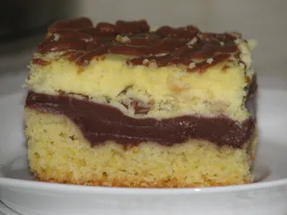 Sernik z budyniem czekoladowym - 1