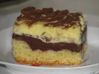 Sernik z budyniem czekoladowym - 2