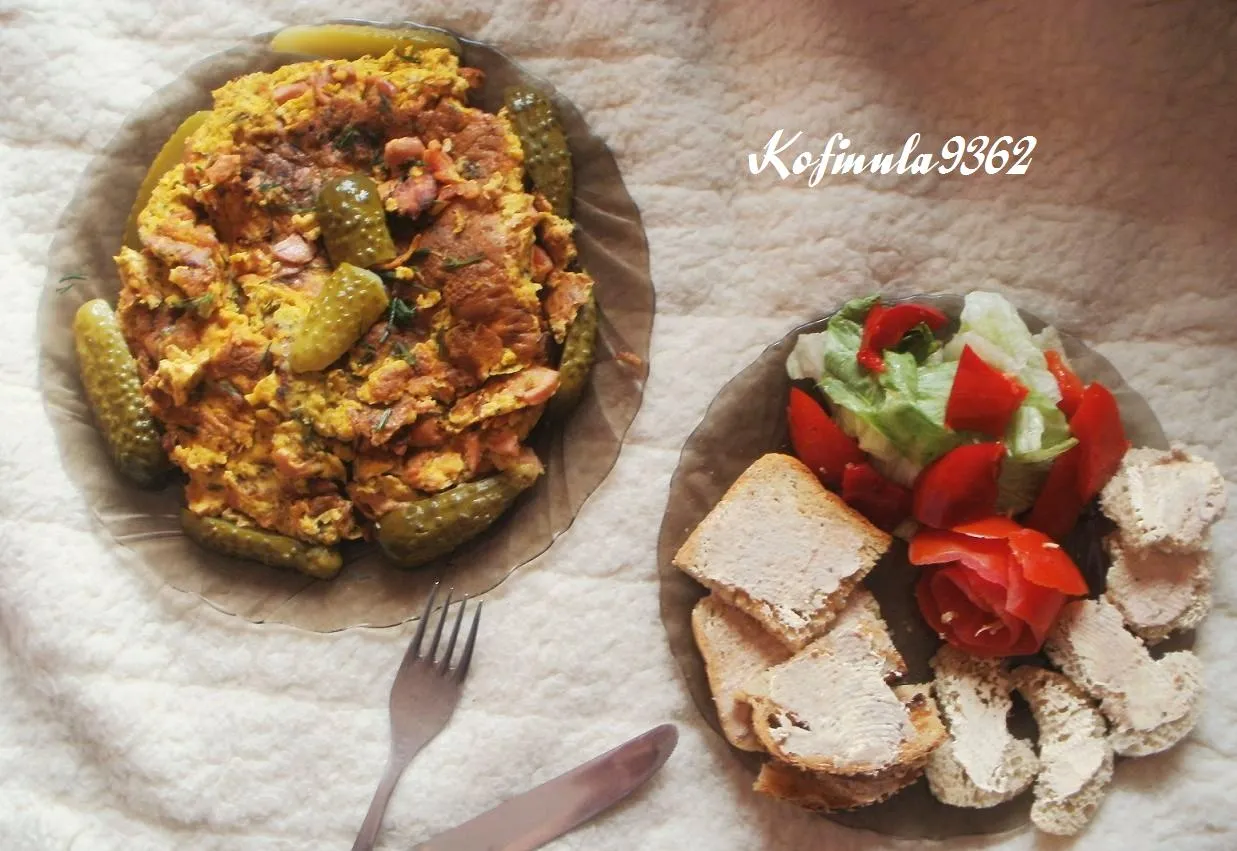 Omlet z kanapeczkami