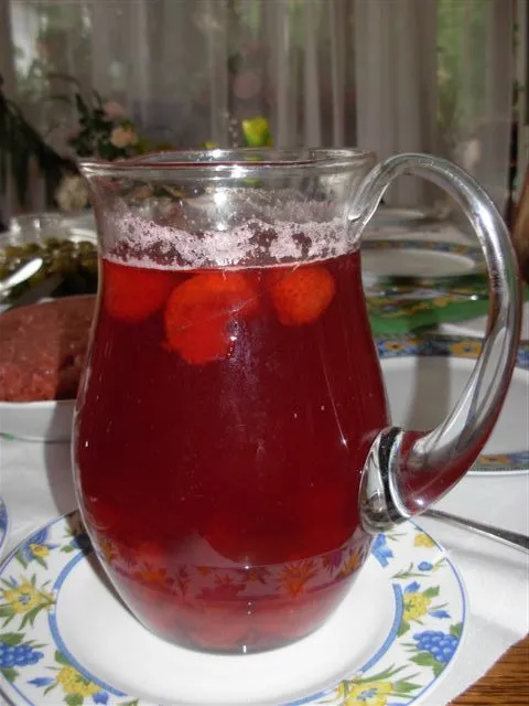 Kompocik waniliowo-truskawkowy