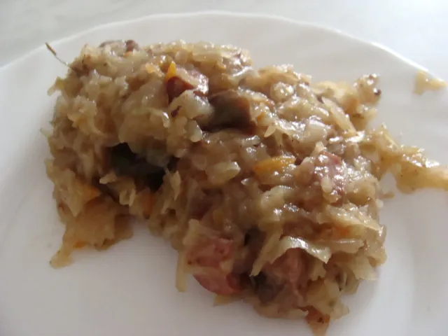 Kapusta z grzybami