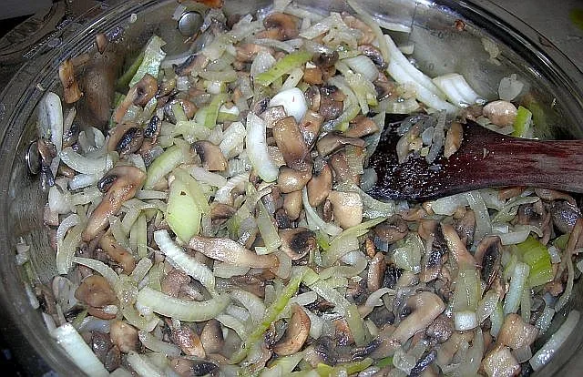 Pieczarki duszone do obiadu