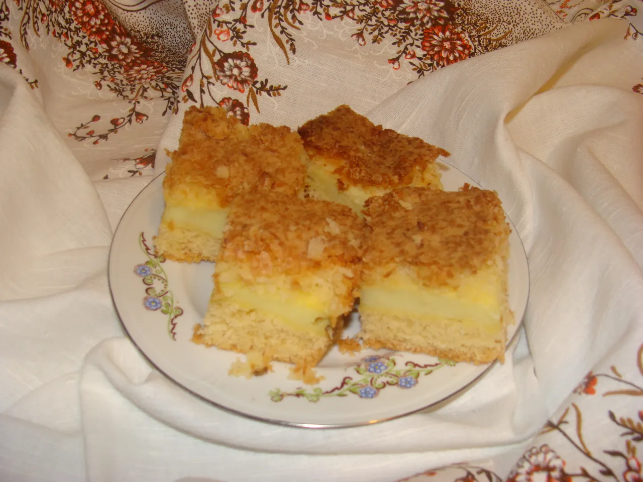 Kremówka kokosowa