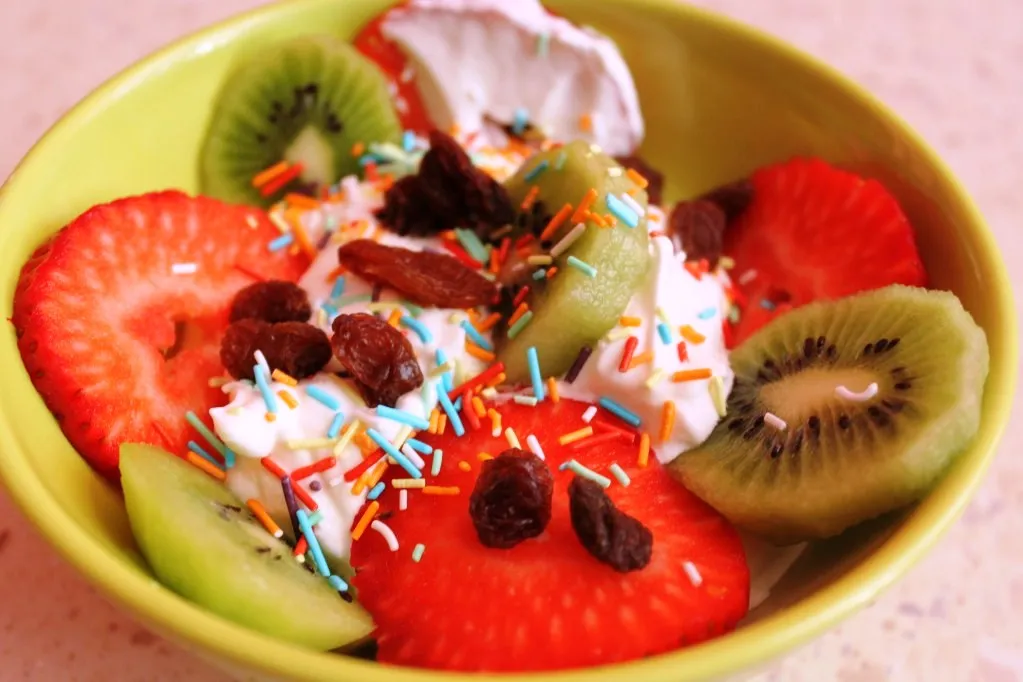 Owocowy deser z kiwi