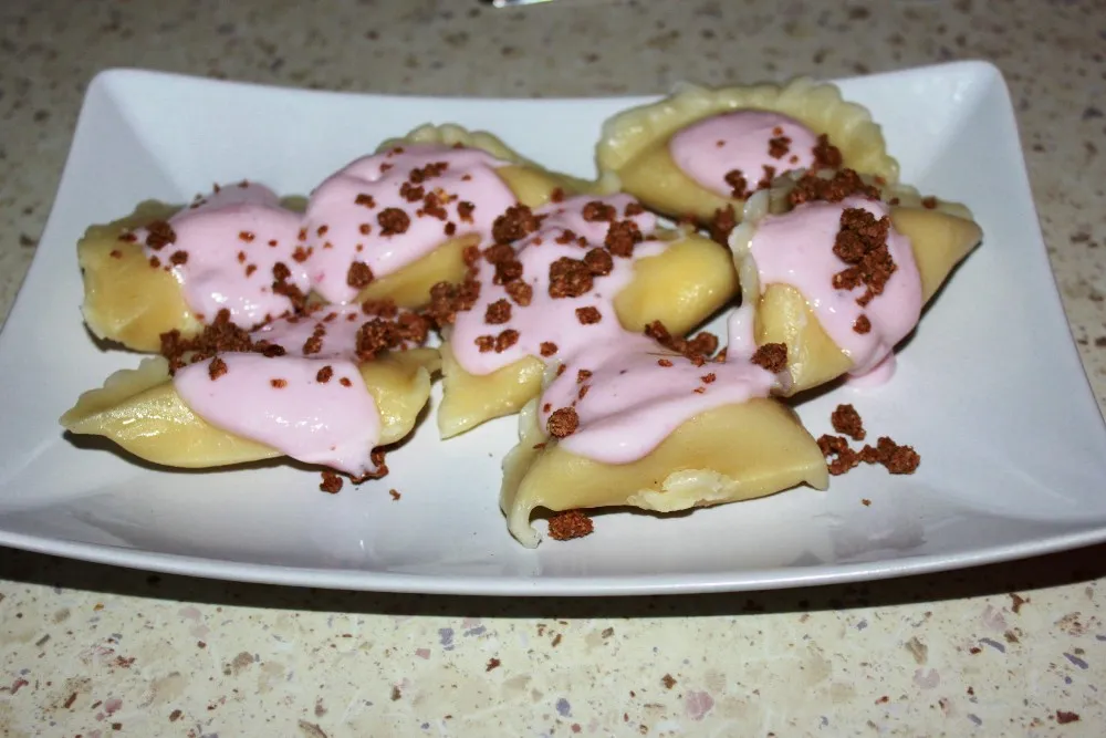 Pierogi z serem i otrębami