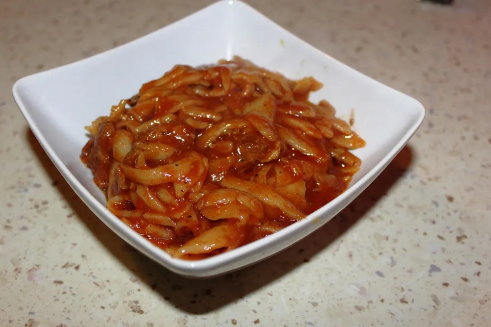 Spaghetti z makaronem penne