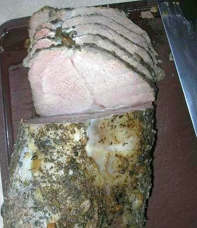 Schab w majeranku