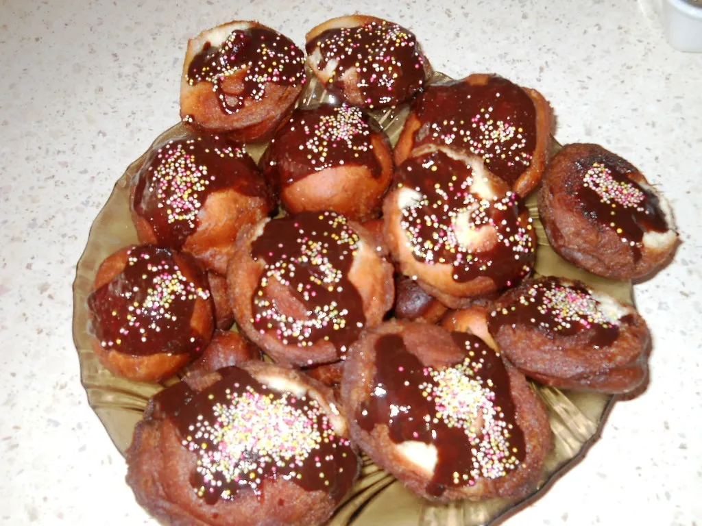 Pączki z czekoladą