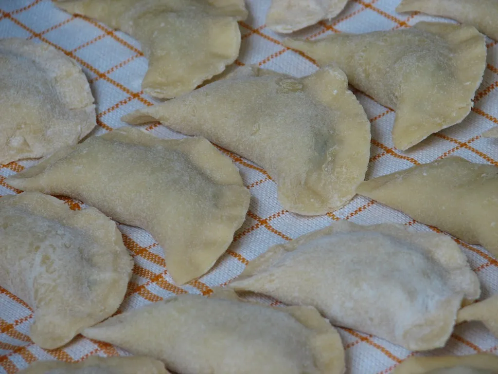 Pierogi z rabarbarem