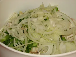 Kaszanka z pieczarkami z grilla - 6