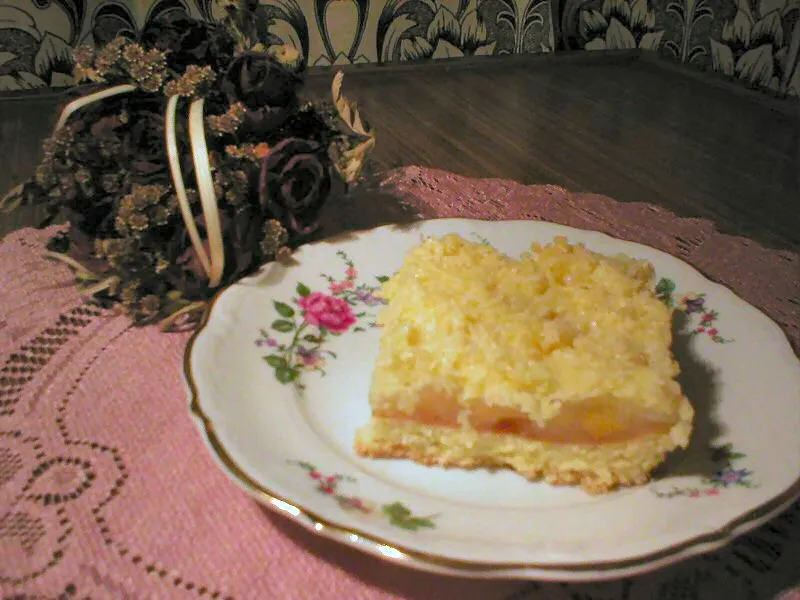 Ciasto brzoskwiniowe z kokosem