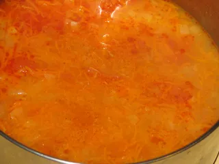 Zupa pomidorowa krem z czosnkowymi pulpecikami - 9