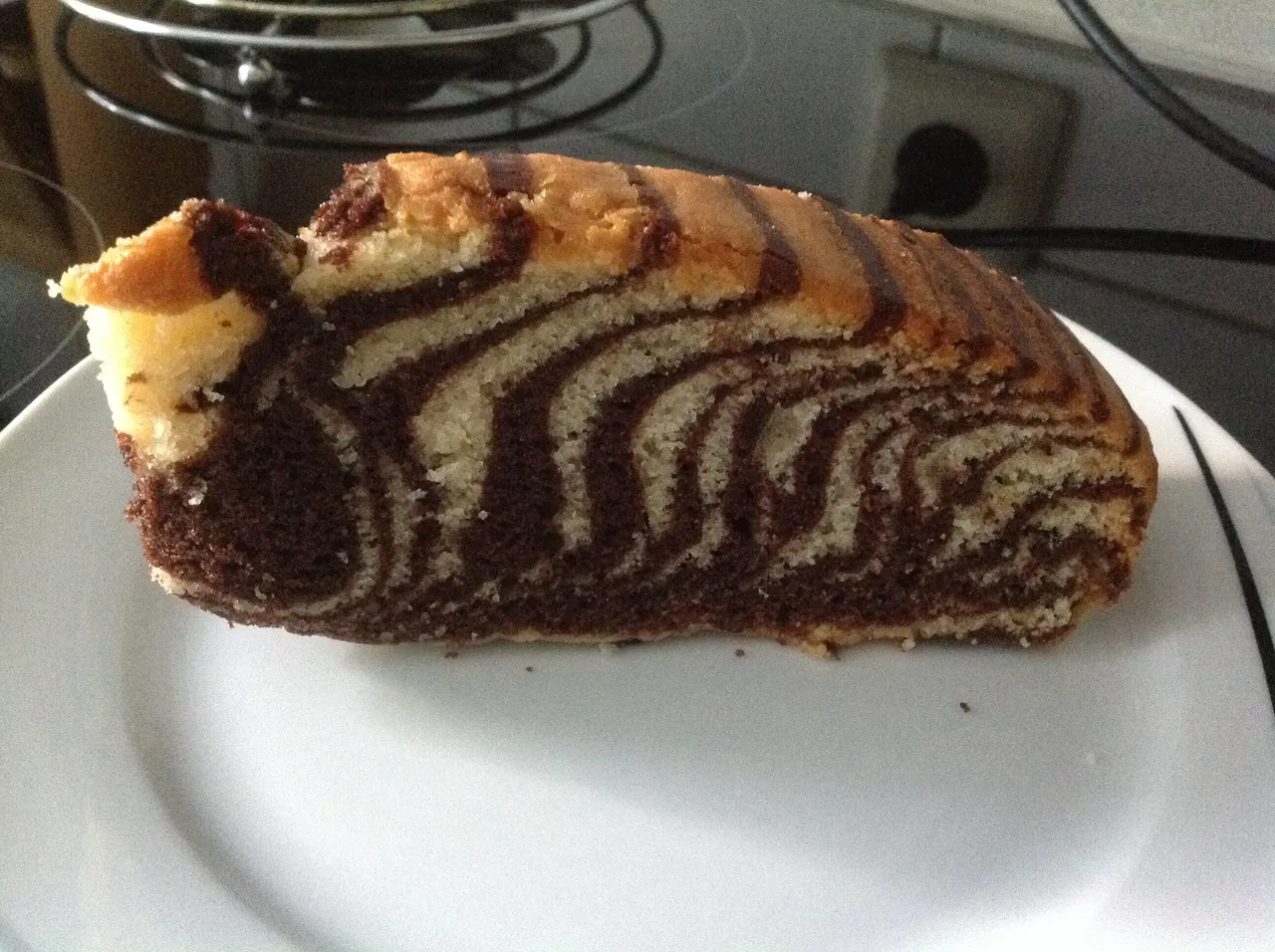 Babka Zebra, kakaowo-migdałowa