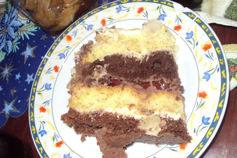Torcik biało-czarny