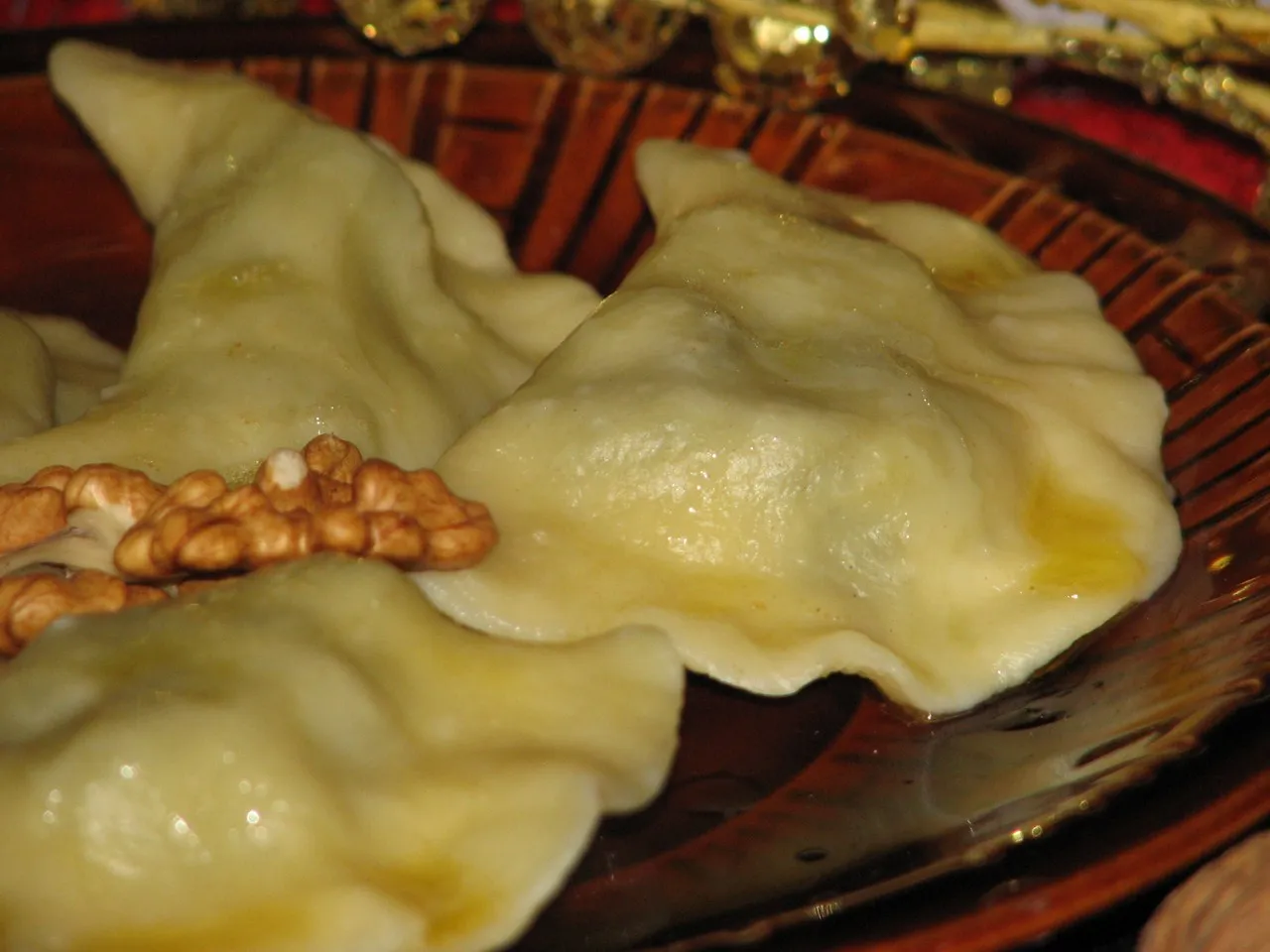 Pierogi z makiem i bakaliami