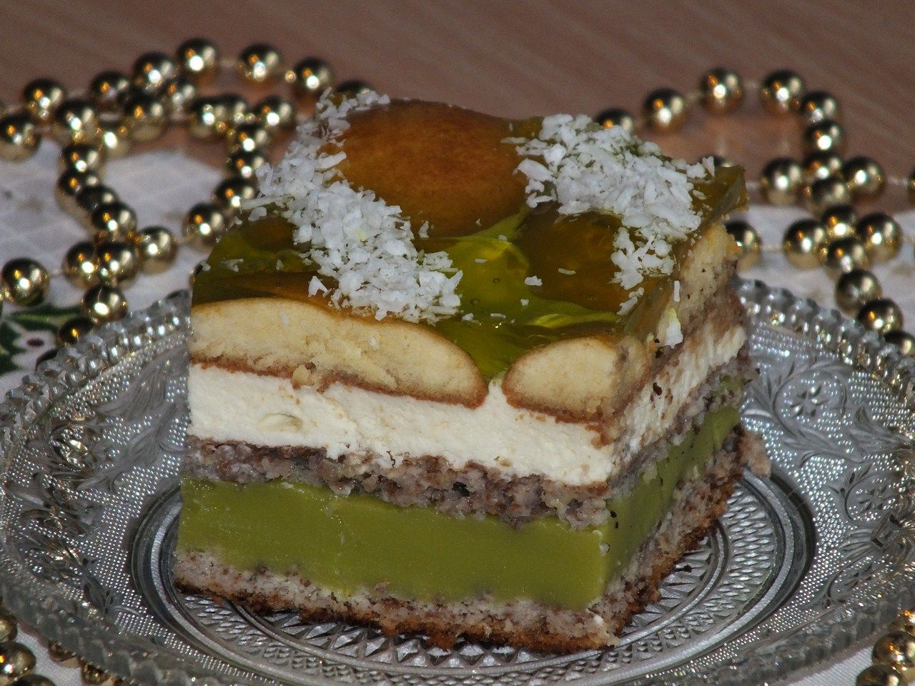 Zielone ciasto na Sylwestra