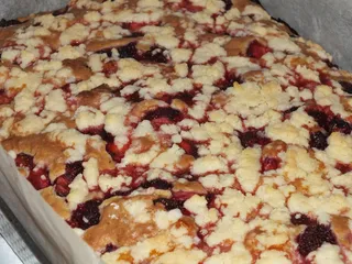 Szybkie ciasto z mrożonymi truskawkami - 9