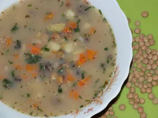 Zupa z soczewicą i suszonymi grzybkami - 3