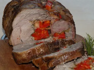 Rolada z indyka z mozzarellą i czerwoną papryką - 2