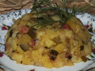 Sałatka ziemniaczana z boczkiem na ciepło - 12