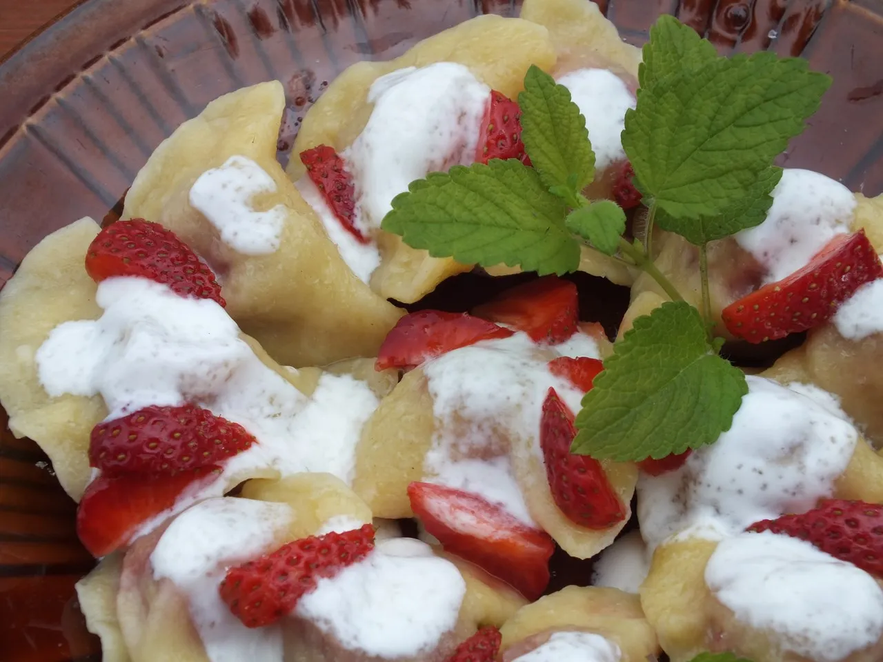 Pierogi z truskawkami
