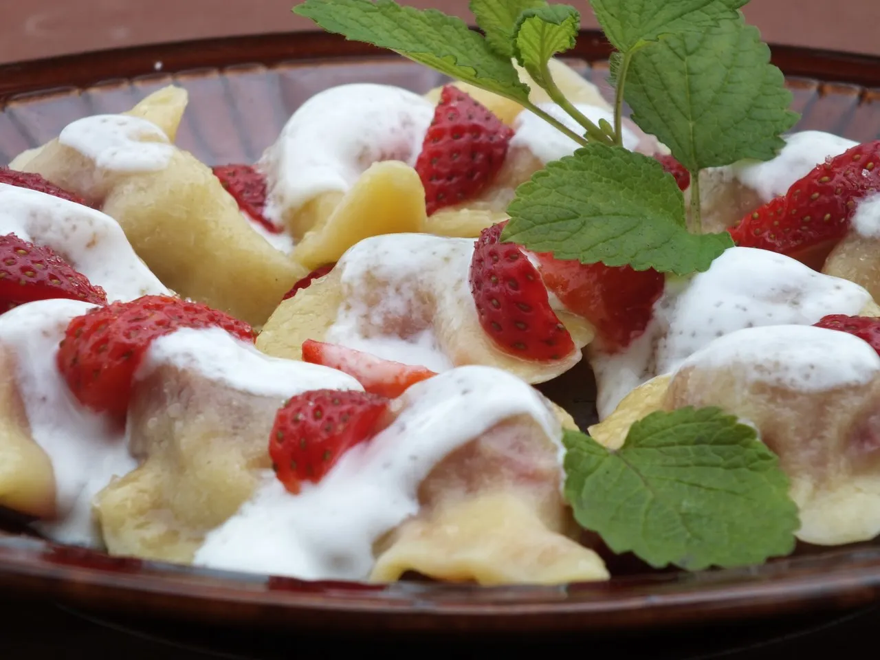 Pierogi z truskawkami