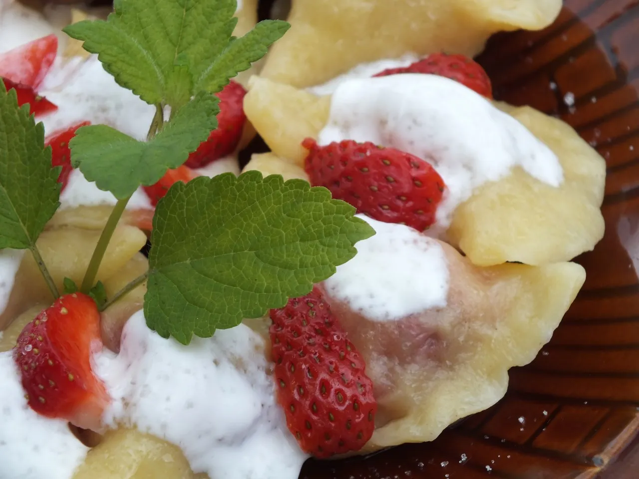 Pierogi z truskawkami