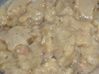 Zapiekanka makaronowa z karczkiem i pieczarkami - 4
