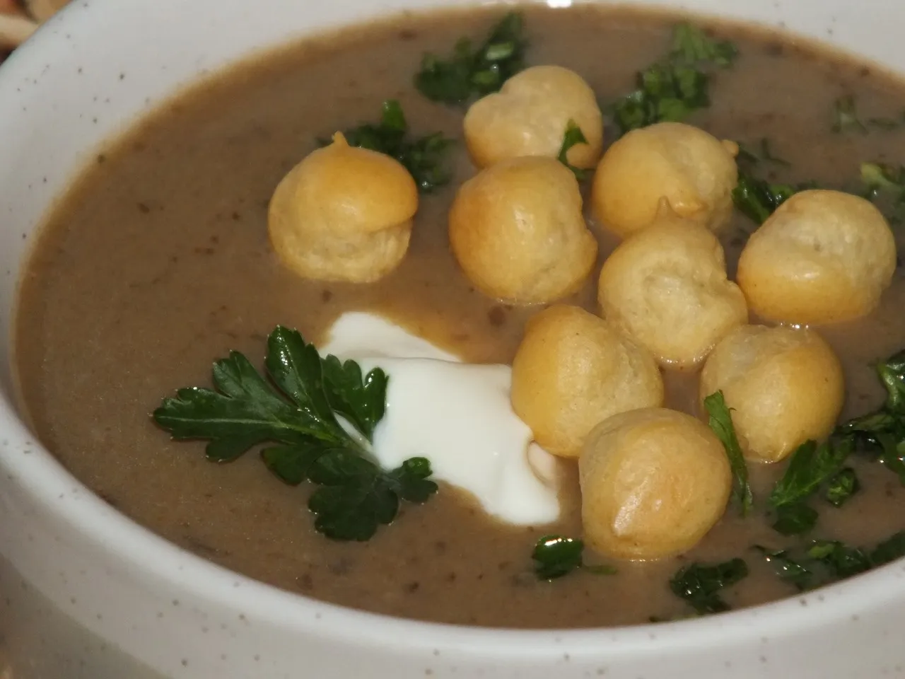 Zupa krem ze świeżych grzybów
