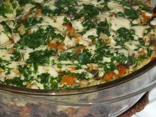 Zapiekanka ryżowa z pieczarkami i marchewką - 18
