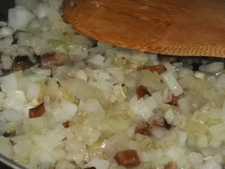 Zapiekanka ryżowa z pieczarkami i marchewką - 4
