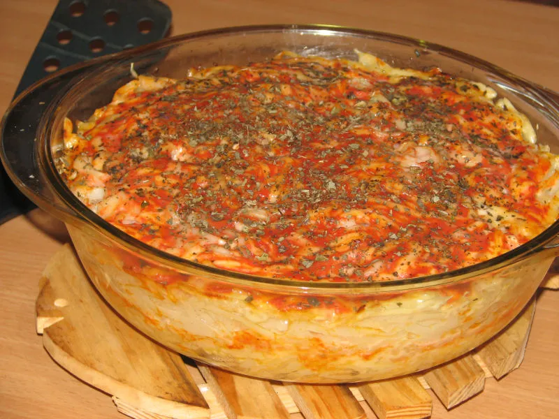 Makaron zapiekany - pyszny