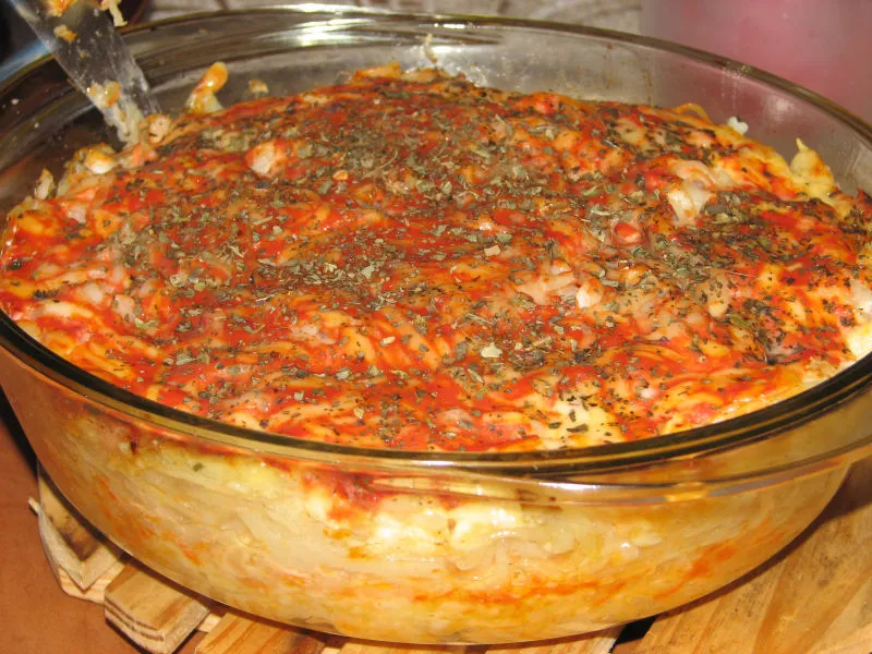 Makaron zapiekany - pyszny