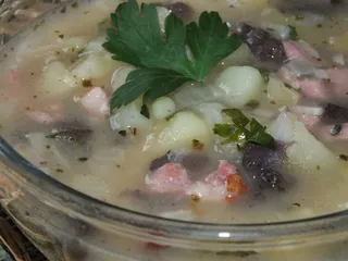 Zupa ziemniaczana z suszonymi grzybami - 14