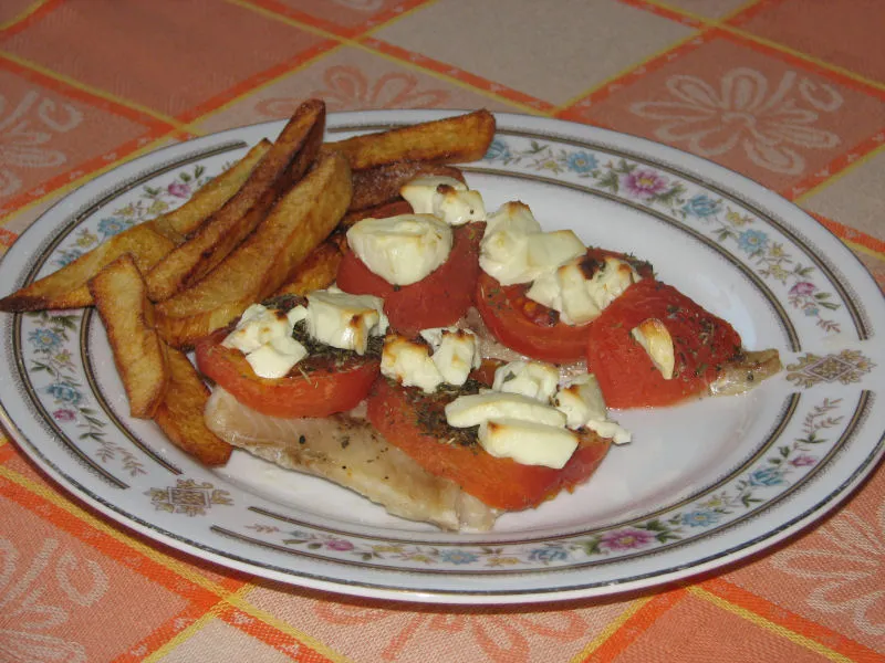 Ryba z serem Feta
