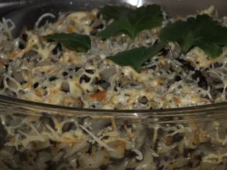 Zapiekanka makaronowa z suszonymi grzybami - 2