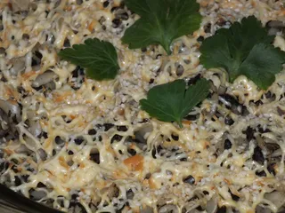 Zapiekanka makaronowa z suszonymi grzybami - 3