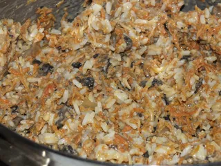 Zapiekanka ryżowa z pieczarkami - wersja dla wegetarian - 11
