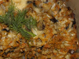 Zapiekanka ryżowa z pieczarkami - wersja dla wegetarian - 15