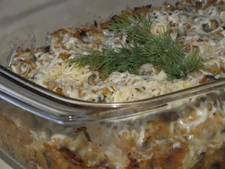 Zapiekanka ryżowa z pieczarkami - wersja dla wegetarian - 3