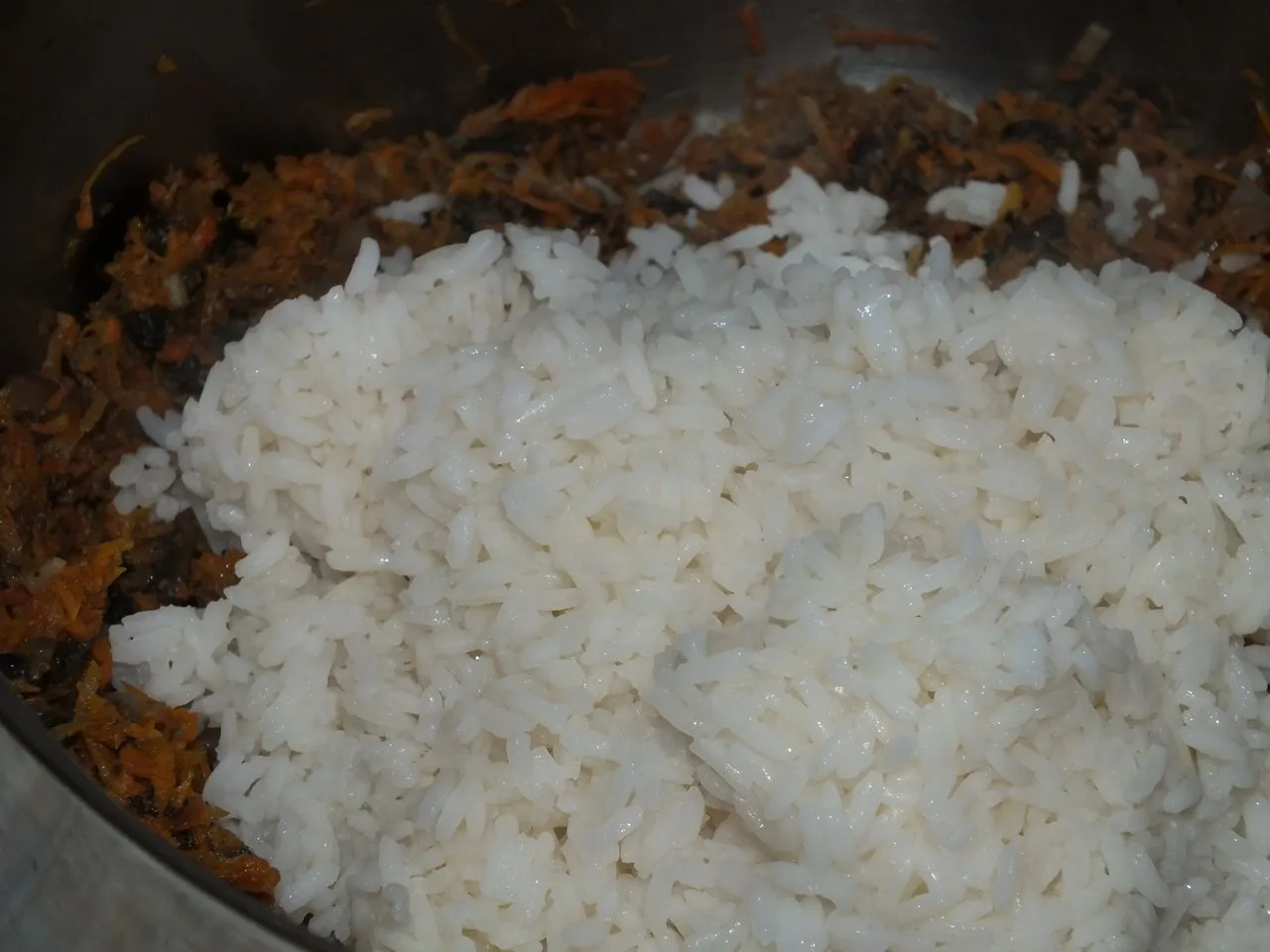 Zapiekanka ryżowa z pieczarkami - wersja dla wegetarian