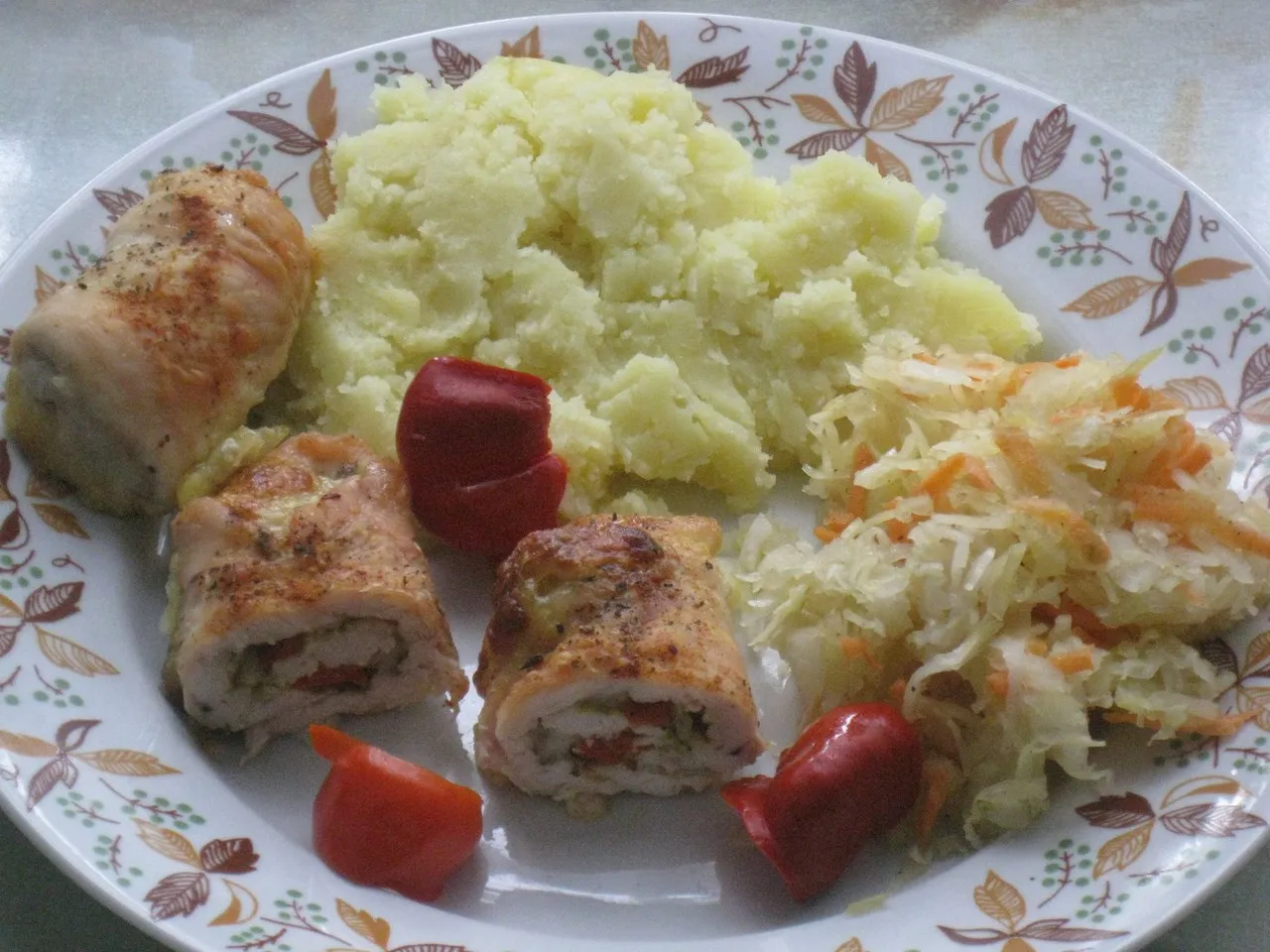 Roladki drobiowe z mozzarellą