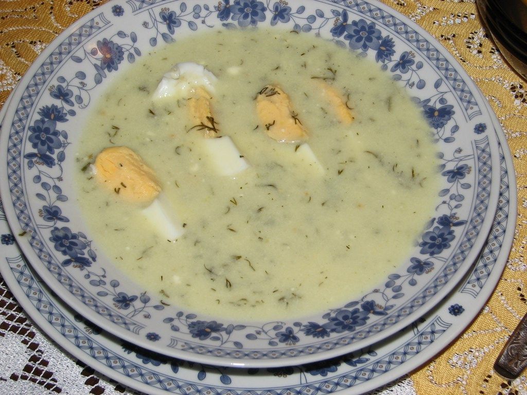 Koperkowa z jajkiem