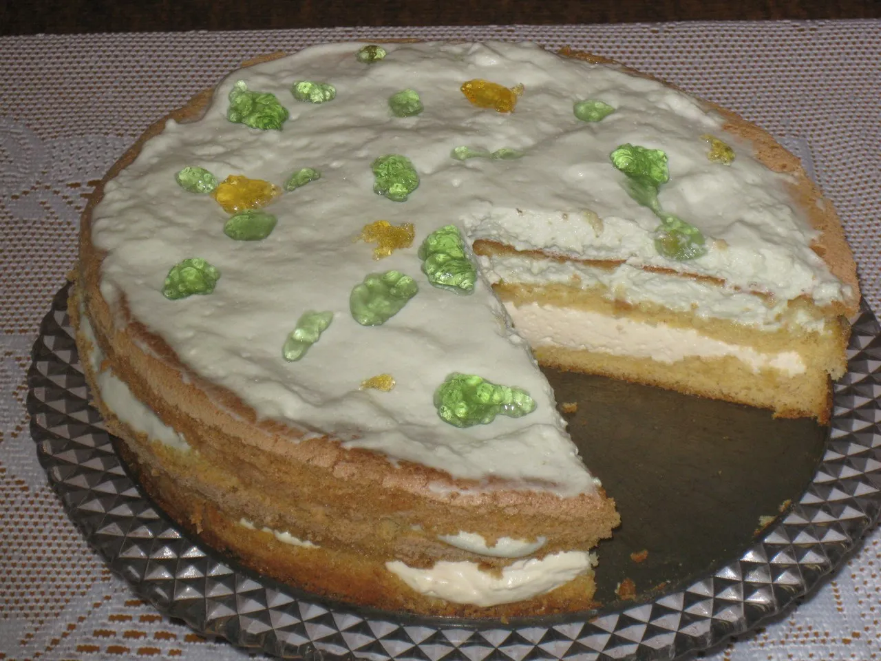 Wiosenny torcik piankowy